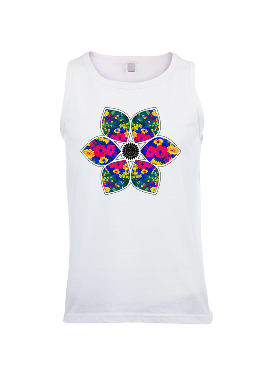 Sleeveless Heritage Flower T-Shirt - Unisex