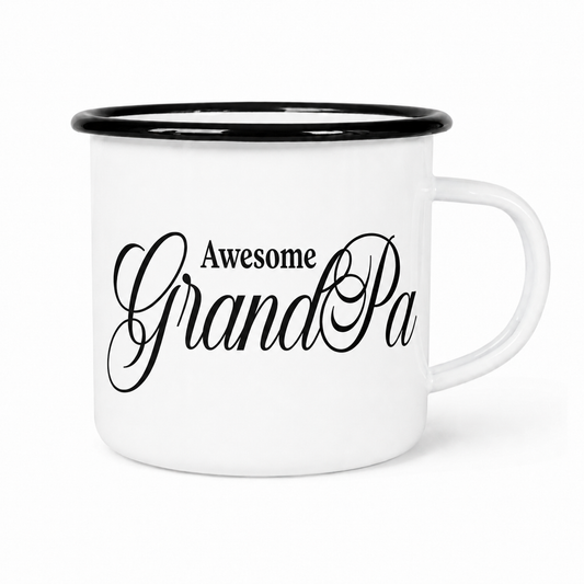 Awesome GrandPa Enamel Mug