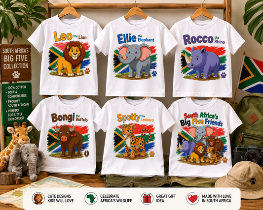 Big Five Friends Kids and Teens T-Shirt