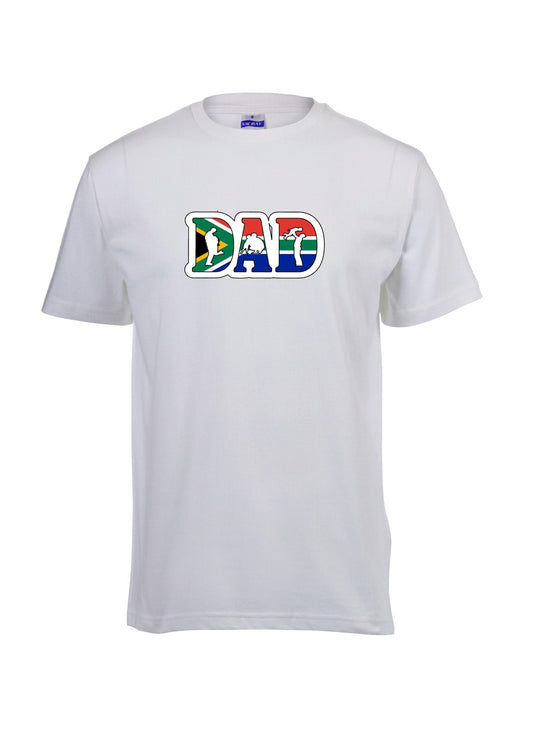 South Africa Flag Colours T-Shirt for DAD