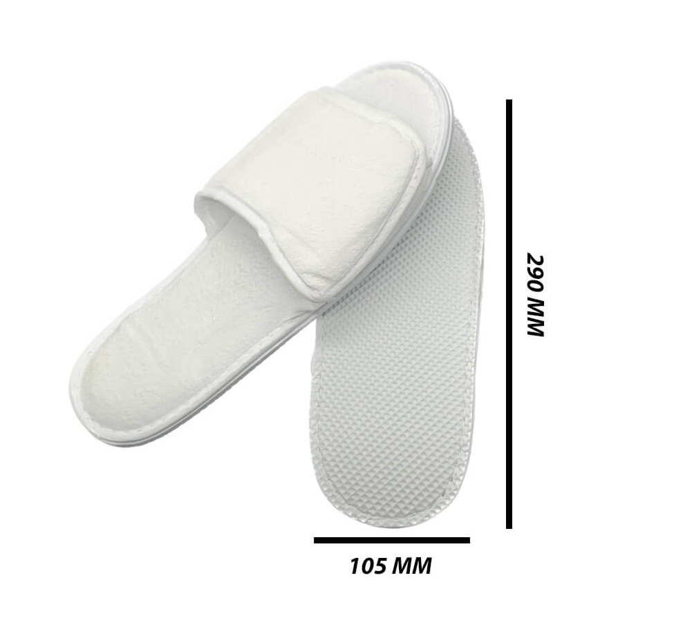 Premium Open-Toe Hotel Slippers (Customisable)