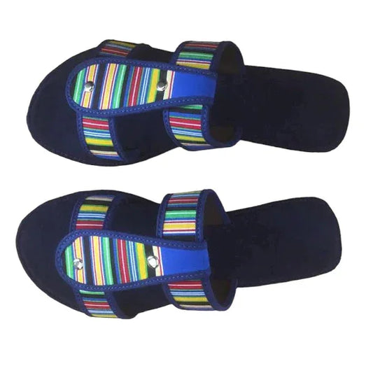 D-Bar Sandals- African Fabric- Inspired - African Pride Collection