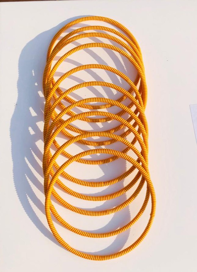 Venda Bangles – Multicolour Plastic-Wrapped Bracelets