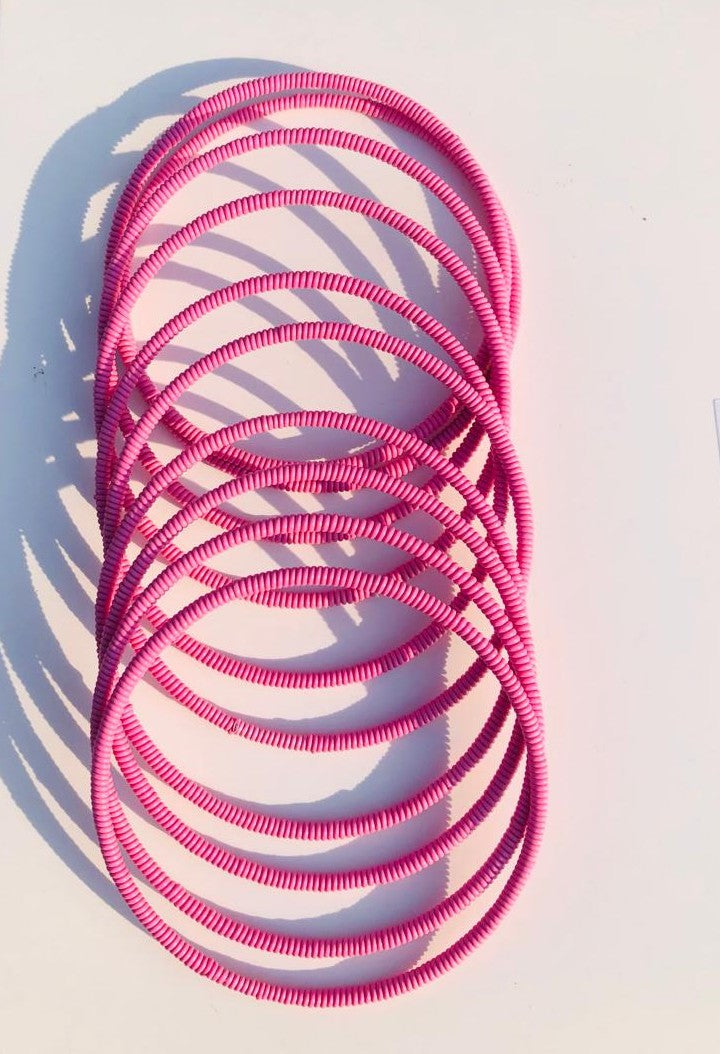 Venda Bangles – Multicolour Plastic-Wrapped Bracelets