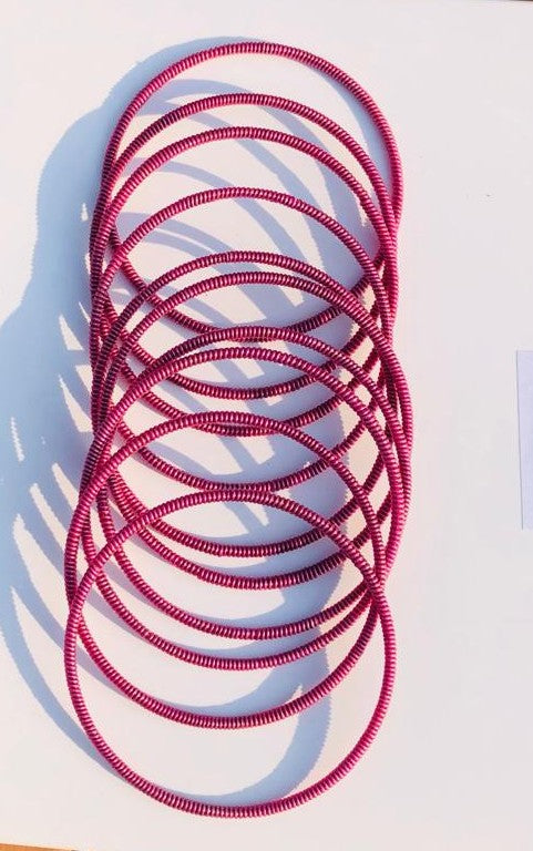 Venda Bangles – Multicolour Plastic-Wrapped Bracelets