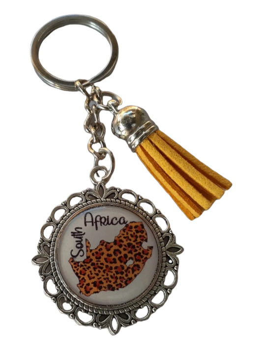 South Africa Map Keychain - African Pride Collection