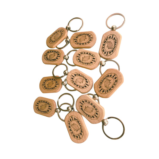 Mzansi Rooted – Engraved Wooden Key Ring - African Pride Collection