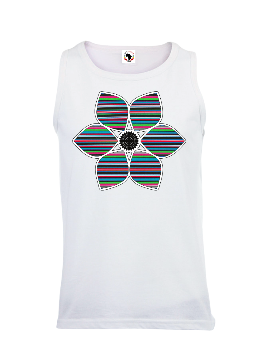 Sleeveless Heritage Flower T-Shirt - Unisex