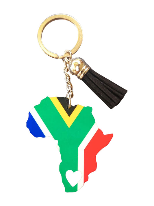 South Africa Flag-inspired Keyring