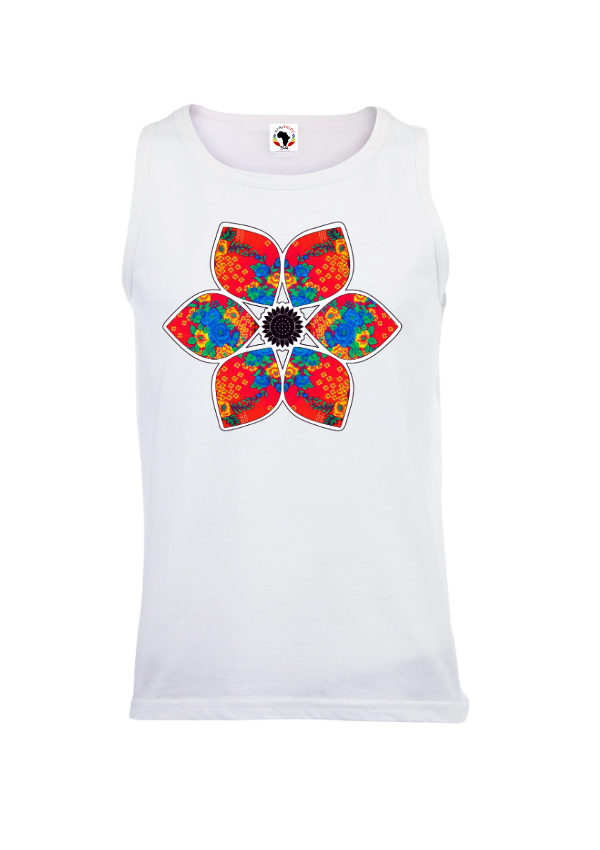Sleeveless Heritage Flower T-Shirt - Unisex