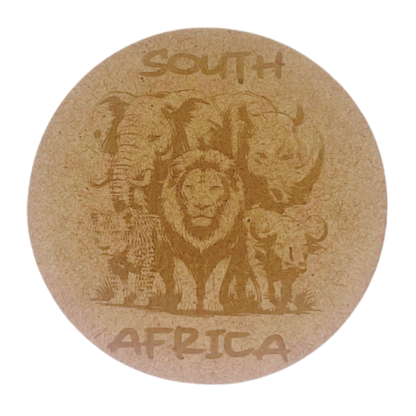 4-piece engraved coaster
