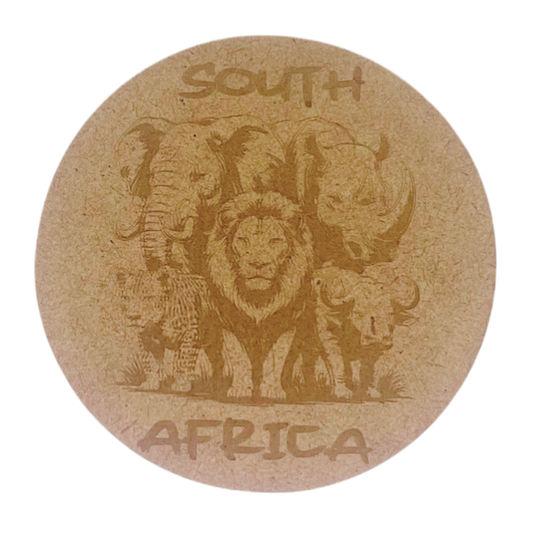 4-piece engraved coaster