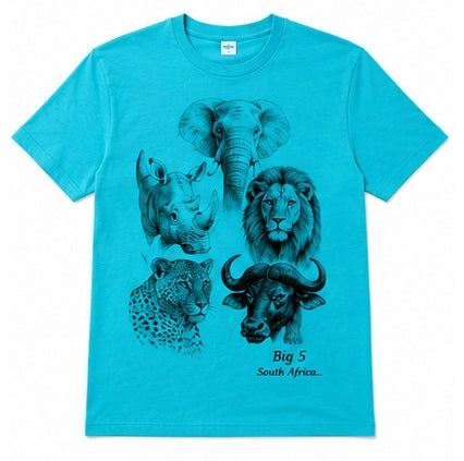 African wildlife T-shirt Collection - Hand-drawn