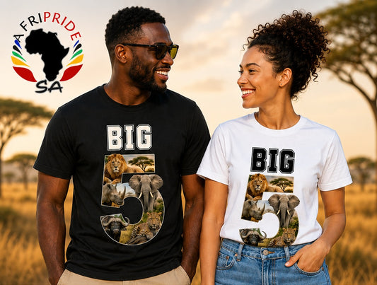 Big 5 Wild Animals T-Shirt – Celebrate Africa's Icons