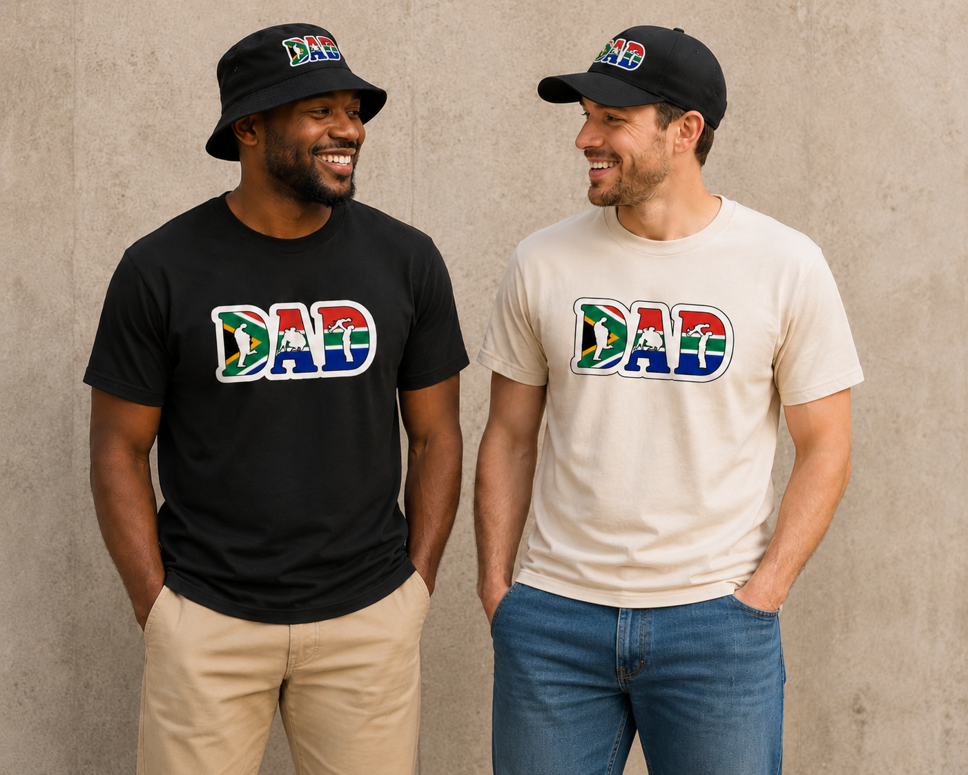 DAD South African Flag T-Shirt | Proudly South African Cotton Tee