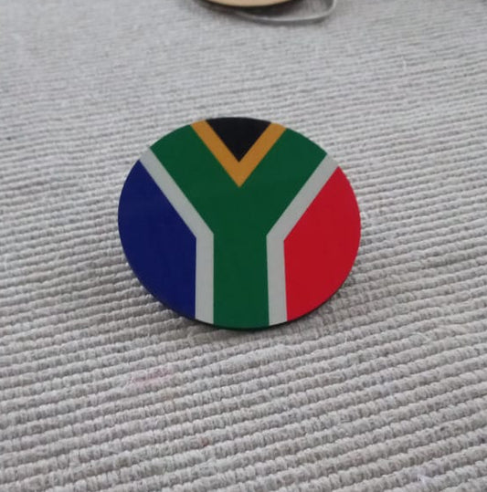 South African Flag-inspired Coasters | Set of 4