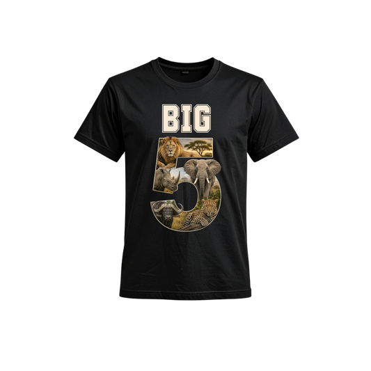 Big 5 Wild Animals T-Shirt – Celebrate Africa's Icons