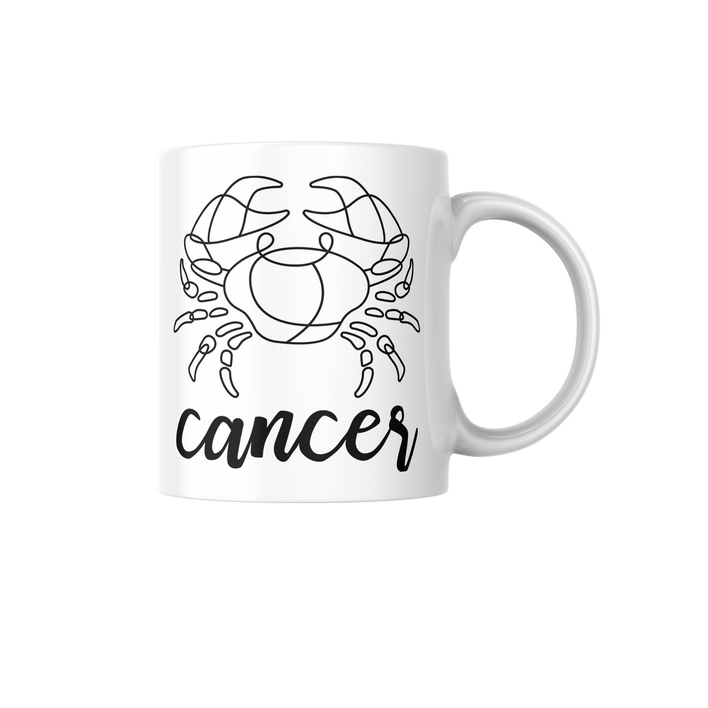 White Ceramic Mug - Zodiac Sign - 0.325 L