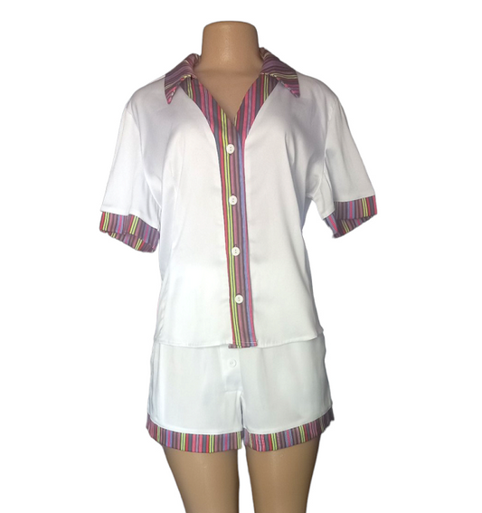 Mukololo Sleepwear set - White