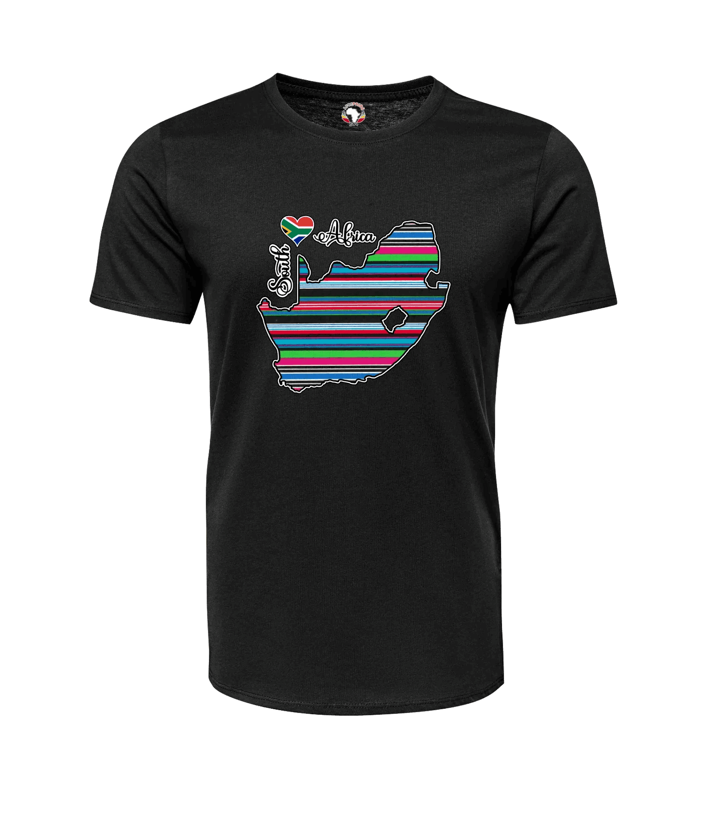 South Africa Map T-Shirts - Unisex - Venda Fabric-Inspired - African Pride Collection