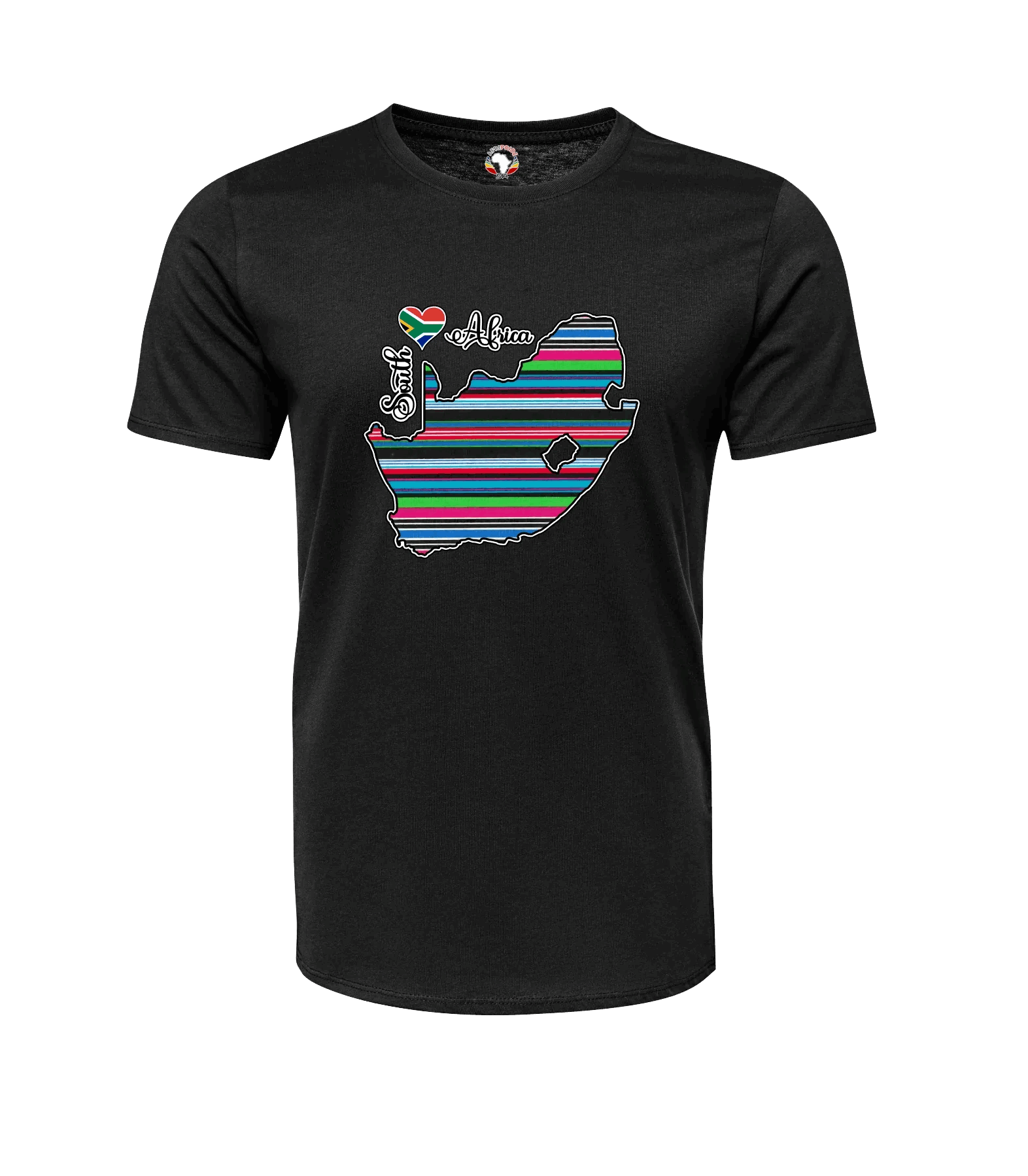 South Africa Map T-Shirts - Unisex - Venda Fabric-Inspired - African Pride Collection