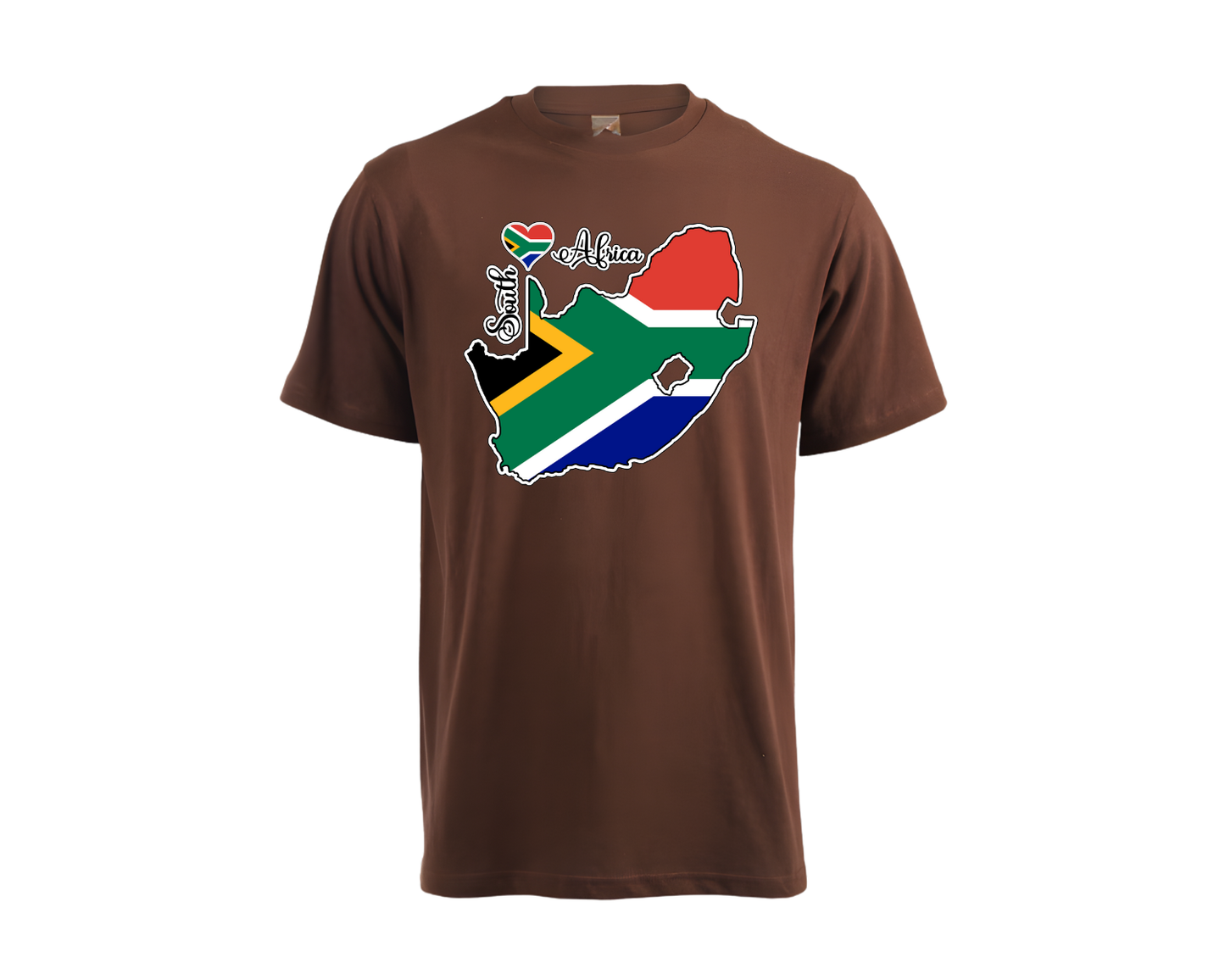 South Africa Map T-Shirt - Unisex - South African Flag