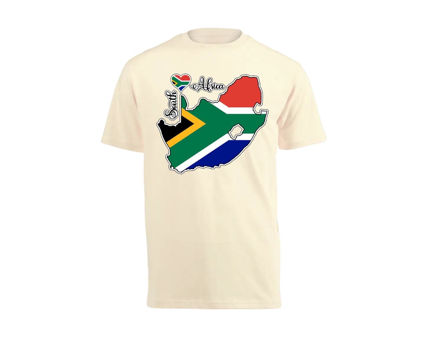 South Africa Map T-Shirt - Unisex - South African Flag