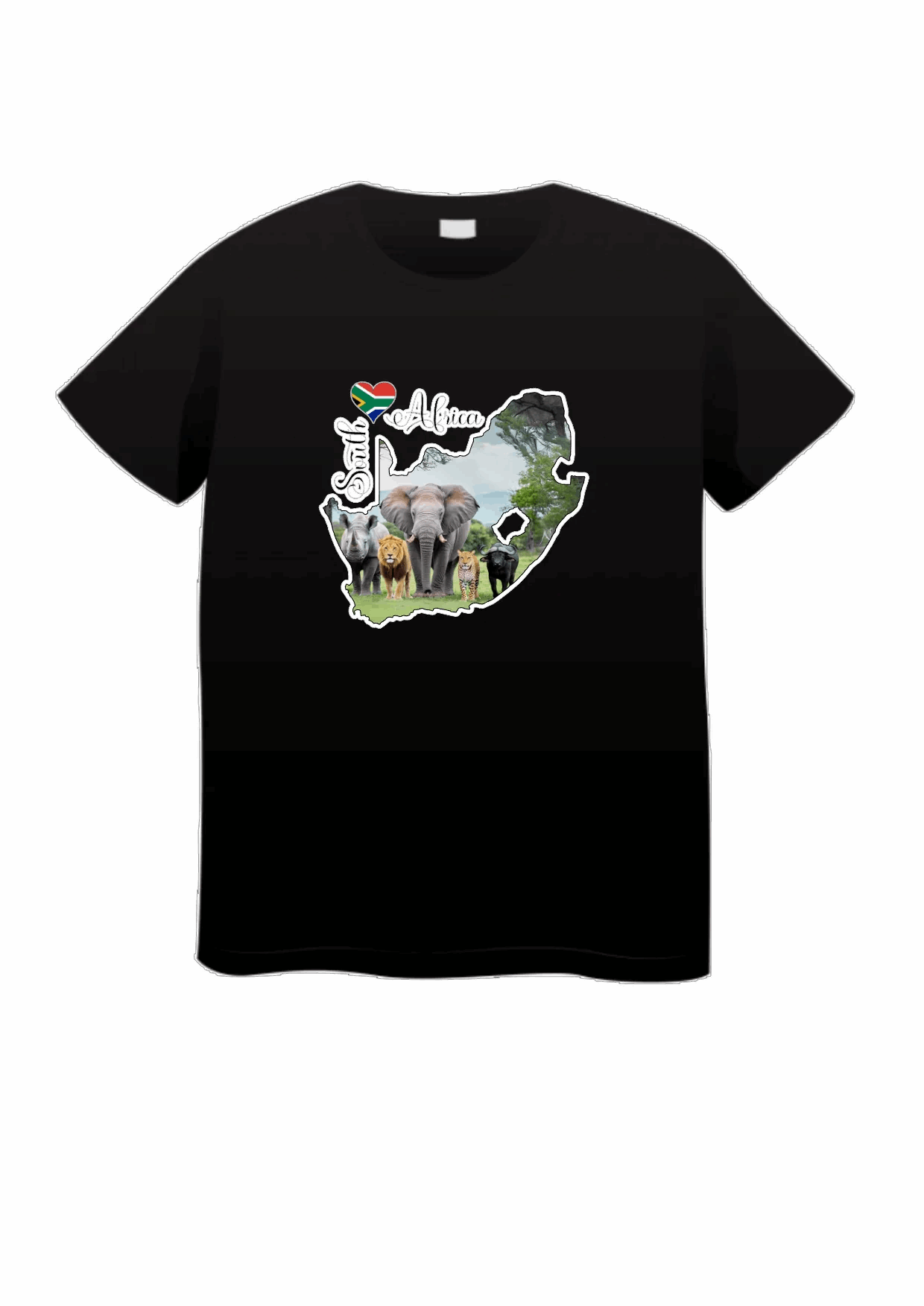 The Big 5 Crew-Neck T-shirt - Without Words - African Pride Collection
