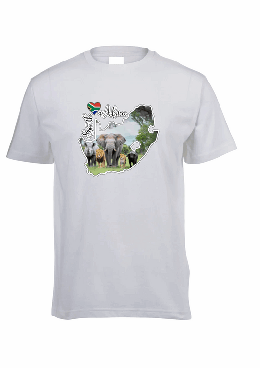 The Big 5 Crew-Neck T-shirt - Without Words - African Pride Collection