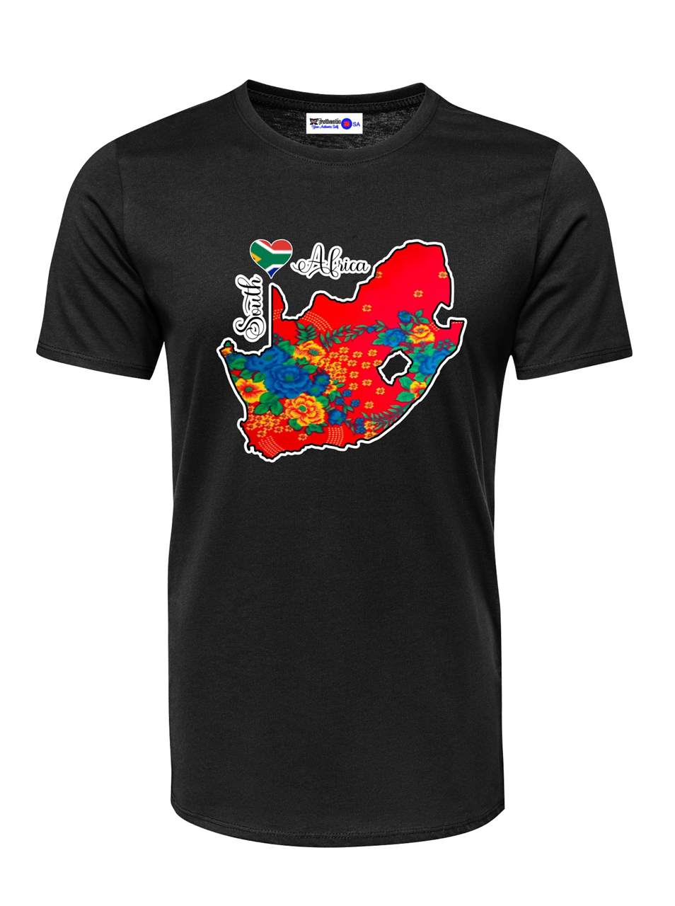 South Africa Map T-Shirts - Unisex - Tsonga Fabric-Inspired