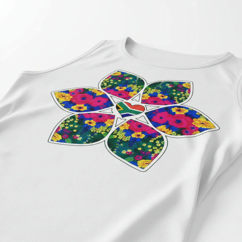 Sleeveless Heritage Flower T-Shirt - Unisex