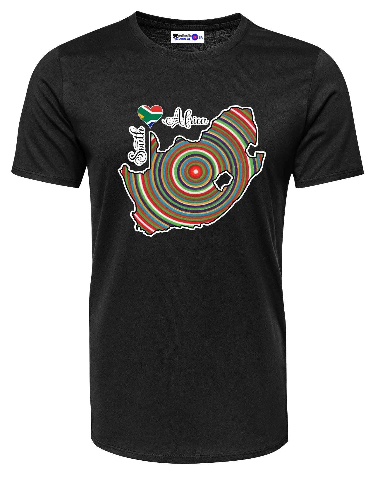 South Africa Map T-Shirts - Unisex - Venda Fabric-Inspired - African Pride Collection
