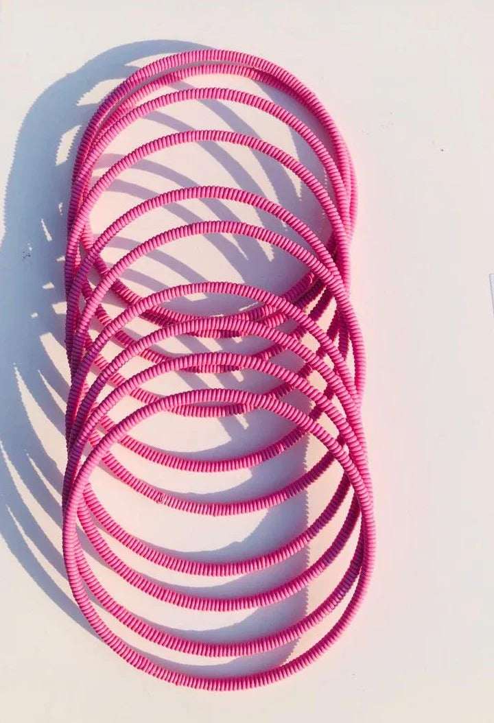 Venda Bangles – Multicolour Plastic-Wrapped Bracelets - African Pride Collection