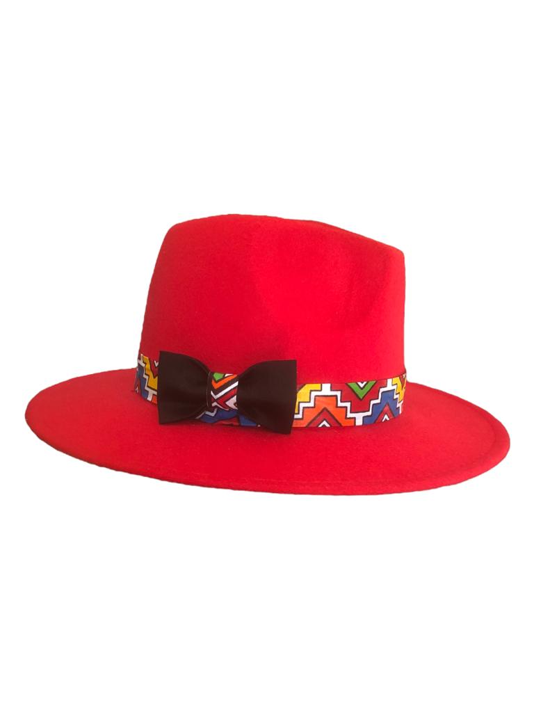 Lunako Fedora Hats - African Fabric-Inspired Band