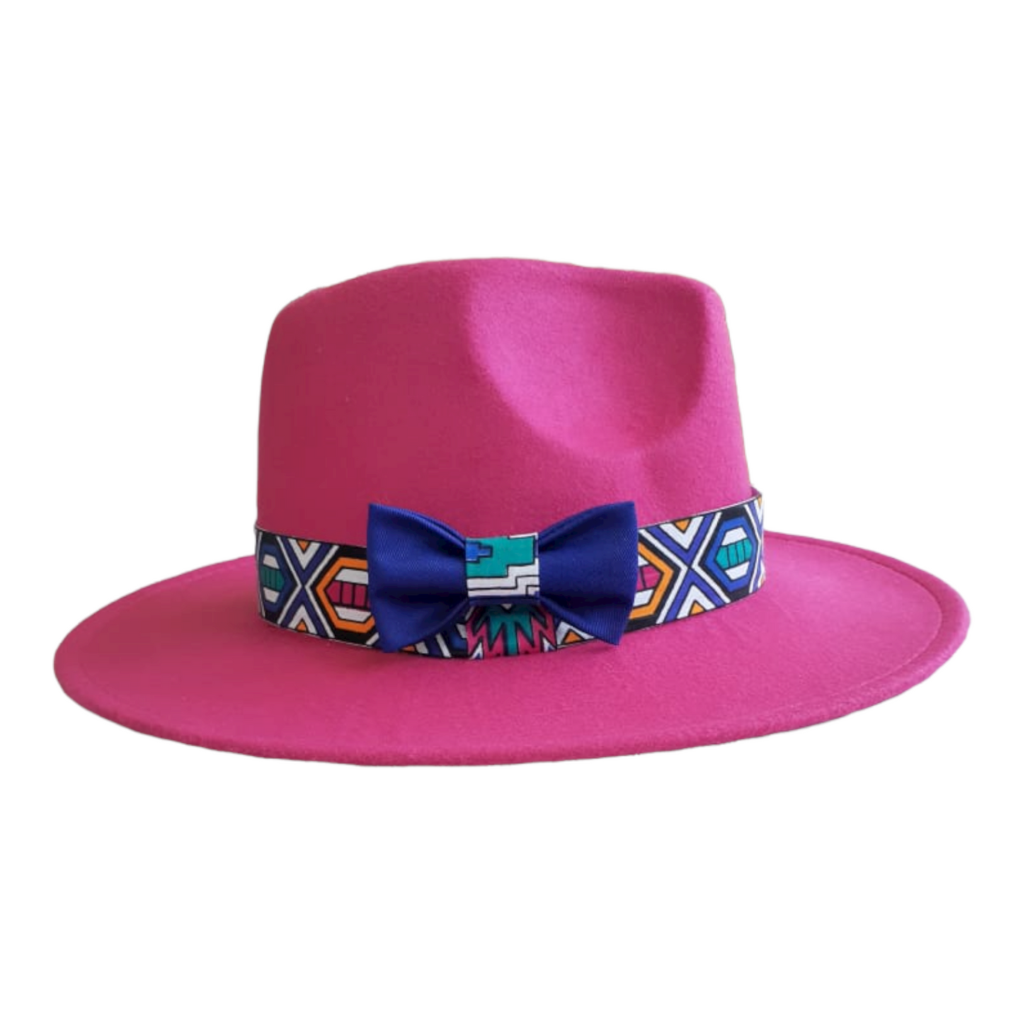 Lunako Fedora Hats - African Fabric-Inspired Band