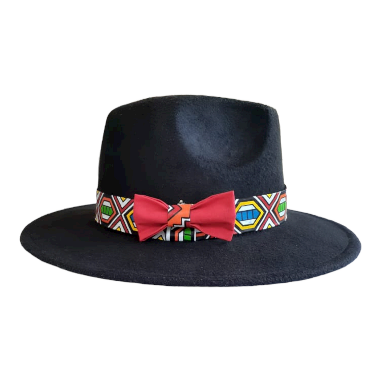 Lunako Fedora Hats - African Fabric-Inspired Band