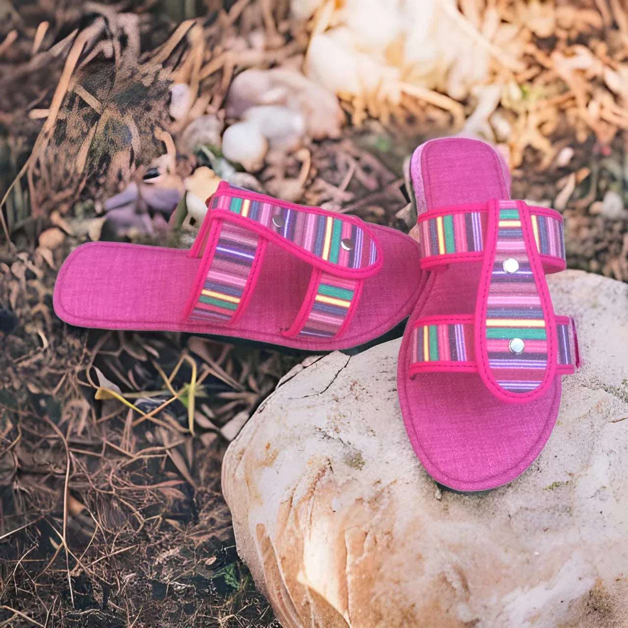 D-Bar Sandals- African Fabric- Inspired - African Pride Collection