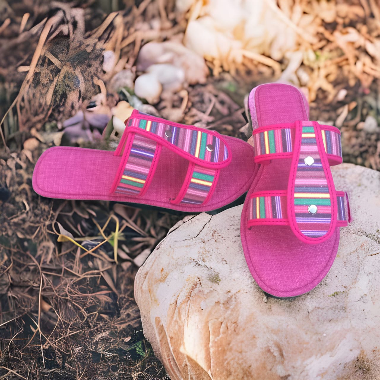 D-Bar Sandals- African Fabric- Inspired