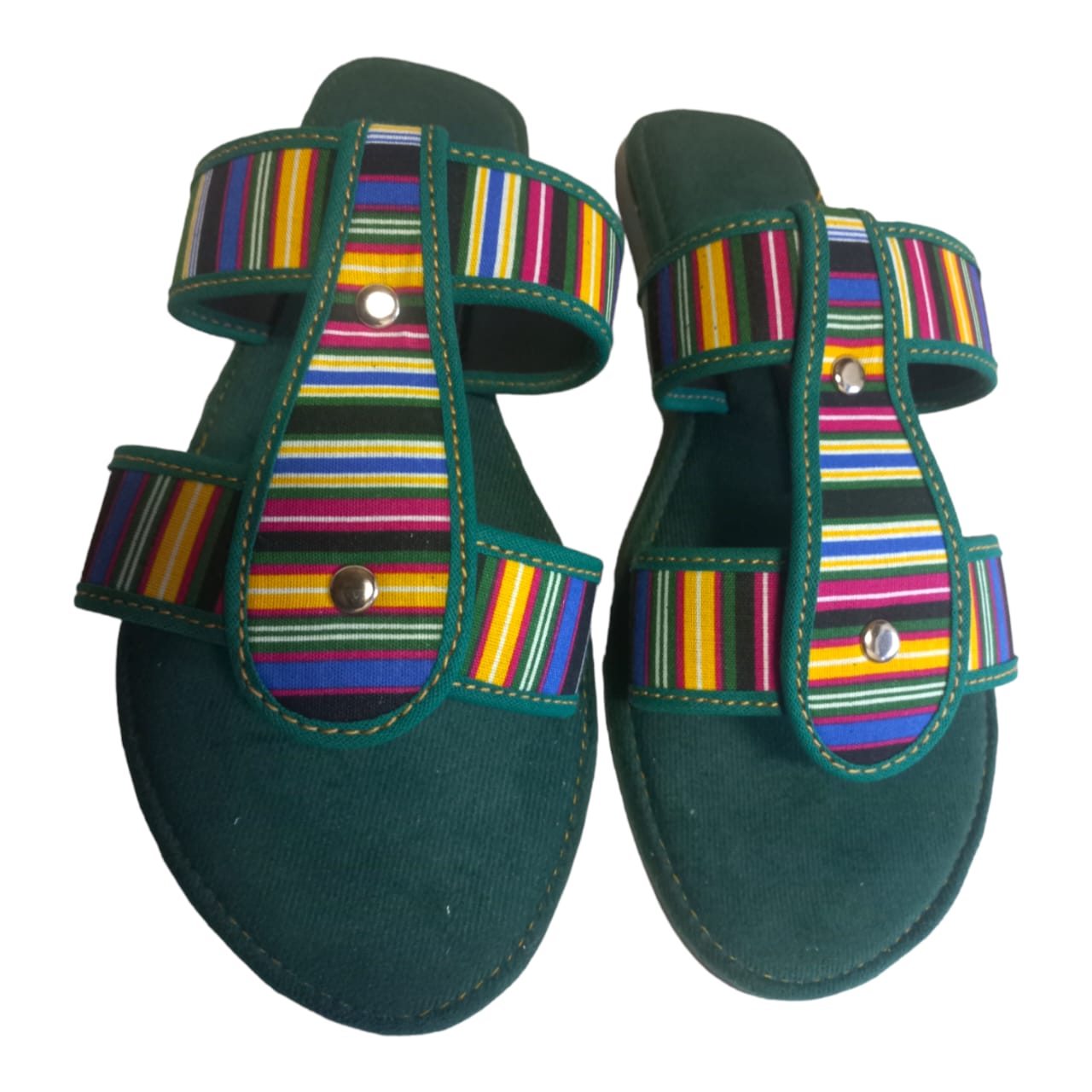 D-Bar Sandals- African Fabric- Inspired