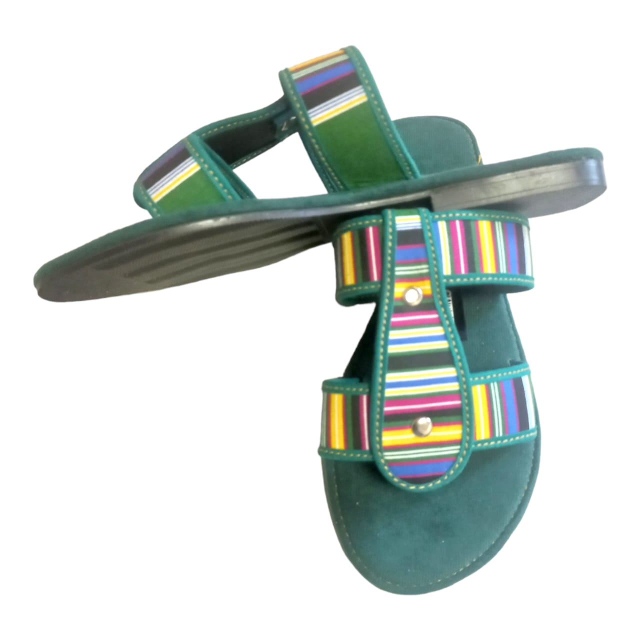 D-Bar Sandals- African Fabric- Inspired