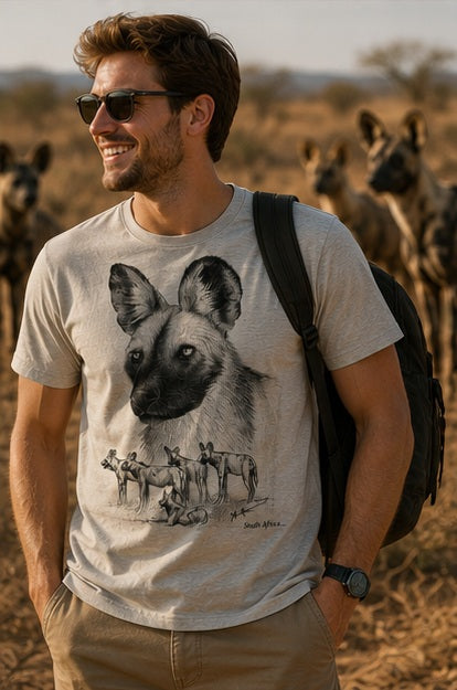African wildlife T-shirt Collection - Hand-drawn