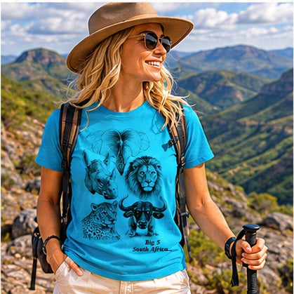 African wildlife T-shirt Collection - Hand-drawn