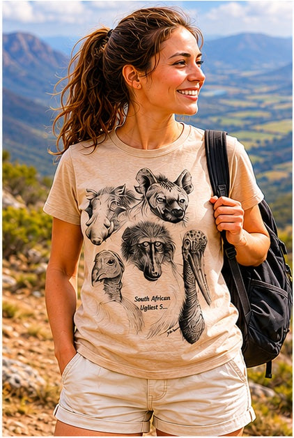 African wildlife T-shirt Collection - Hand-drawn