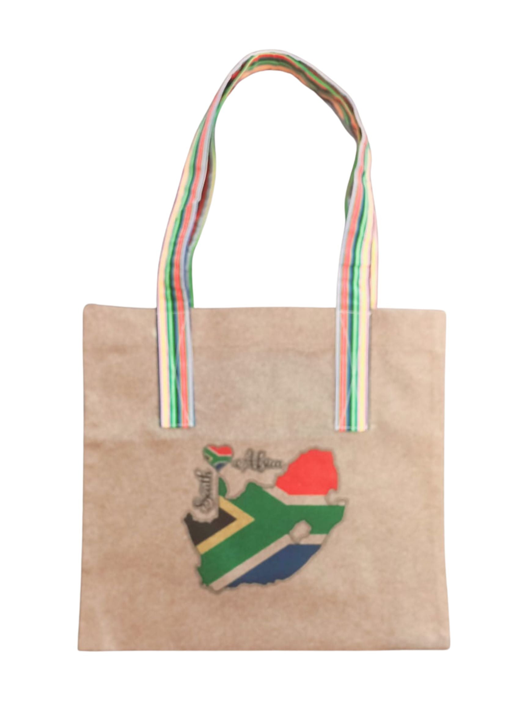 Shopping Bag - Felt Fabric - South Africa Map-Inspired – African Pride ...