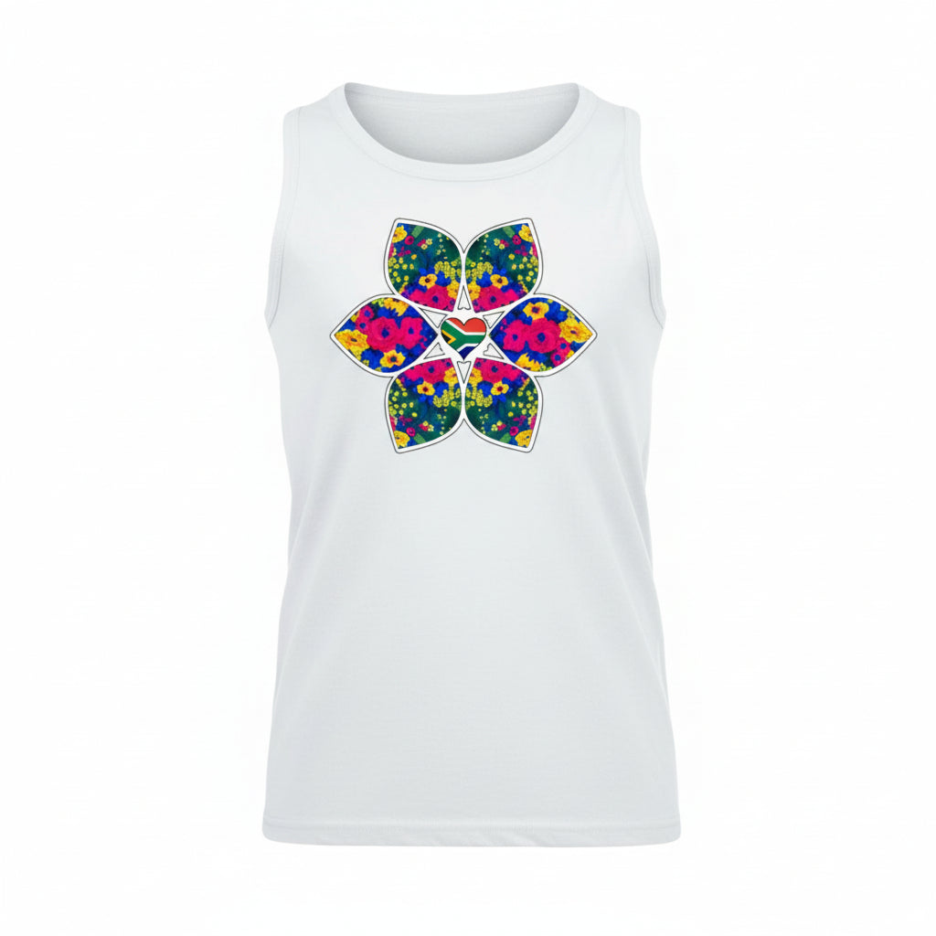 Sleeveless Heritage Flower T-Shirt - Unisex